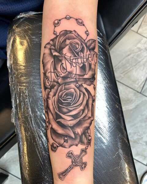 Simple Rose Tattoo