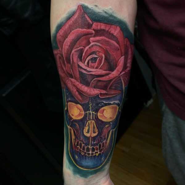 Sugar skull tattoo