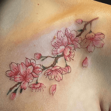 Cherry Blossom Tattoo Design Ideas