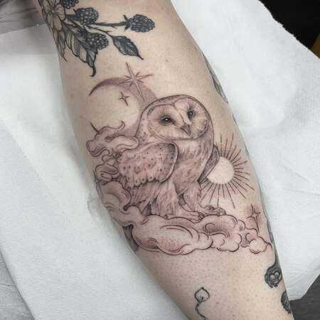 Explore best owl tattoo design meanings, styles and placement ideas